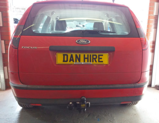 Ford Focus Estate    fitted with Towbar by Mark at DanHIRE TOWBARS