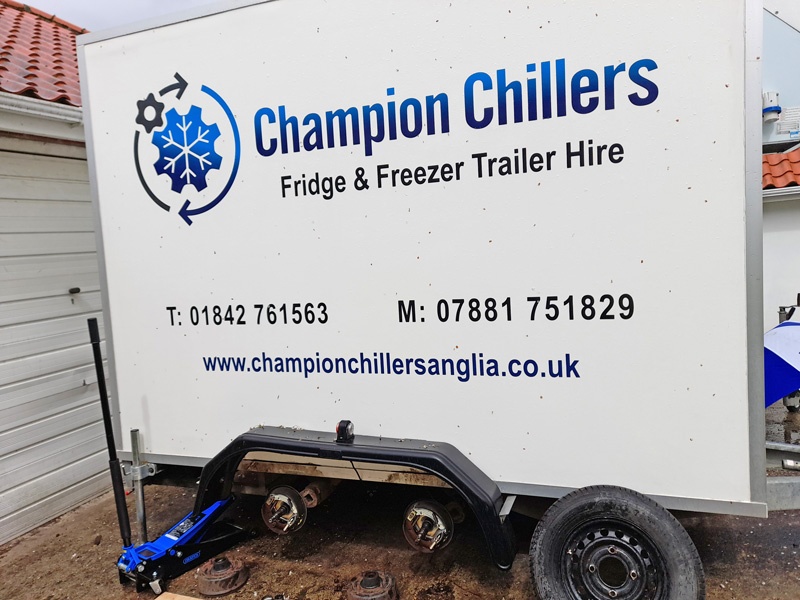Chillers Hire servicing trailers 