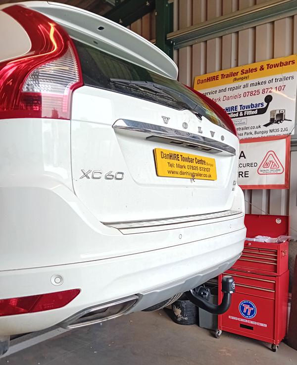 Tow Trust Swan Neck Towbar. Complete with 7 pin Dedicated Specfic Electrics Fitted to Volvo XC60