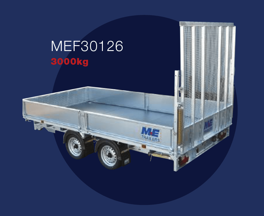 MEREDITH and EYRE Trailers MEF30126 - 3000kg FOR DETAILS AND PRICE please contact DANHIRE TRAILER SALES & TOWBARS LIMITED