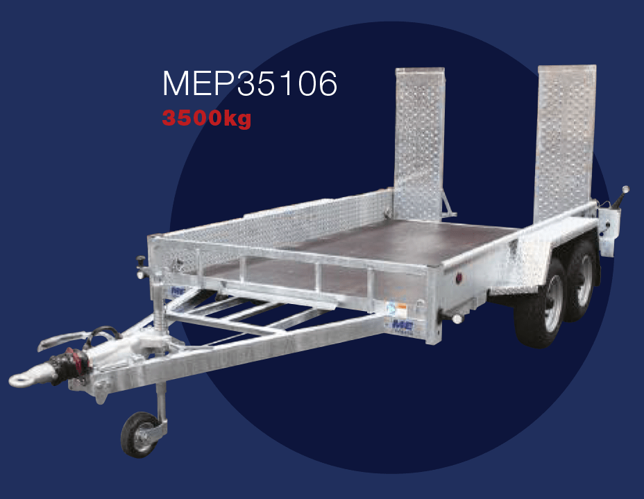 MEP35106 WITH RAMPS - 3500kg - MEREDITH and EYRE Trailers FOR DETAILS AND PRICE please contact DANHIRE TRAILER SALES & TOWBARS LIMITED