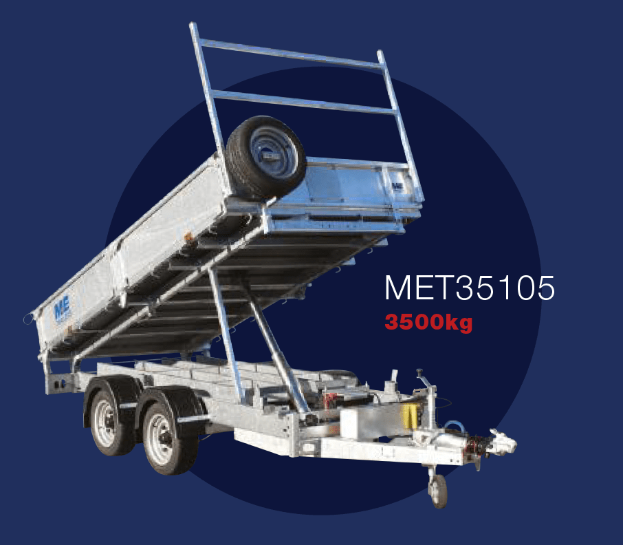 MET35105 - 3500kg - MEREDITH and EYRE Trailers FOR DETAILS AND PRICE please contact DANHIRE TRAILER SALES & TOWBARS LIMITED